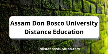 Assam Don Bosco University Distance Education