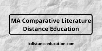 MA Comparative Literature Distance Education