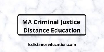 MA Criminal Justice Distance Education