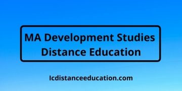 MA Development Studies Distance Education