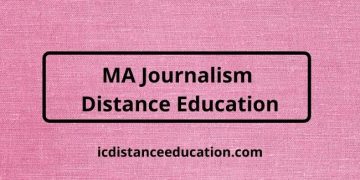 MA Journalism Distance Education