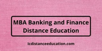 MBA Banking and Finance Distance Education Admission