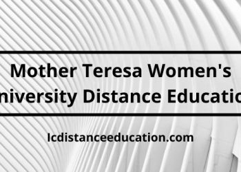 Mother Teresa Women's University Distance Education
