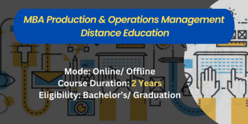 MBA Production and Operations Management Distance Education