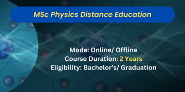 M.Sc Physics Distance education