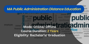 MA Public Administration Distance Education