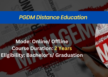 PGDM distance education