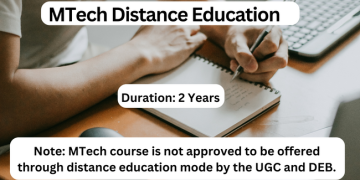 mtech distance education
