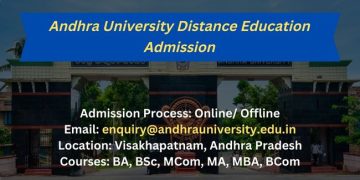 Andhra University Distance Education Admission 2024
