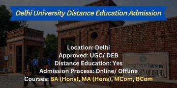 Delhi University Distance Education Admission