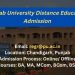Panjab University Distance Admission 2024