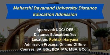 MDU Distance Education Admission 2024