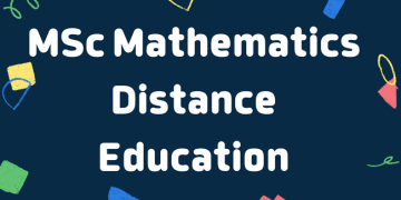 MSc Mathematics Distance Education