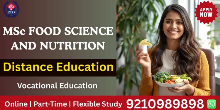 MSc Food Science Nutrition Distance Education